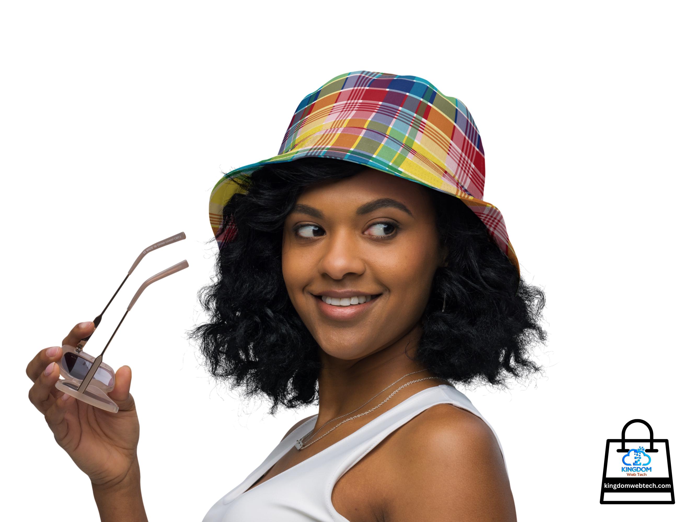 U.S. Virgin Islands Madras Reversible Unisex Bucket Hat
