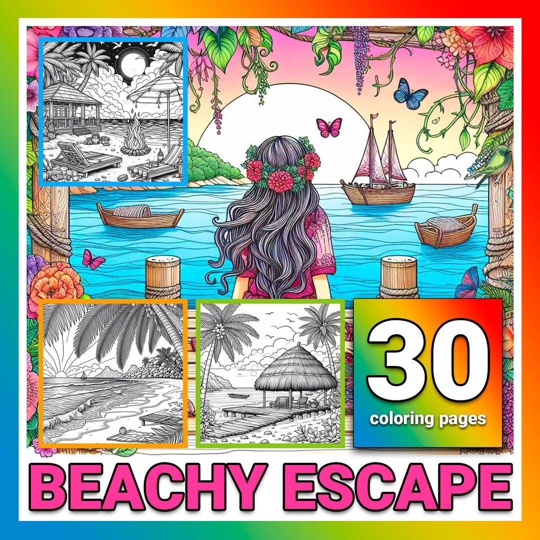 30 Pages Beachy Escape Tropical - Il 1080xN.5848185851 Fwed 