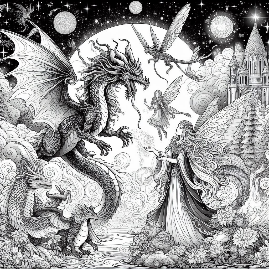 20 High-quality Coloring Pages of Fantasy World Mandala Style ...