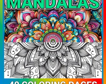 40+ High-quality Coloring for relax , Downloadable print, Coloring for relax, Mandala Fantasy coloring pages, Zentangle Cards