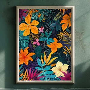Tropical Escape at Home - Digital Botanical Print Download