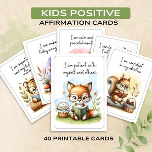 Bright Minds - Druckbare positive Affirmationskarten für Kinder