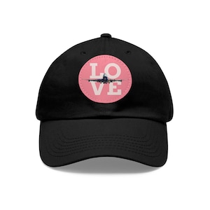 Baseball Cap with &#39;LOVE&#39; 747 Queen Of The Skies Jumbo Jet Aeroplane / Airplane for Aviation Lovers - 10 Available Colours