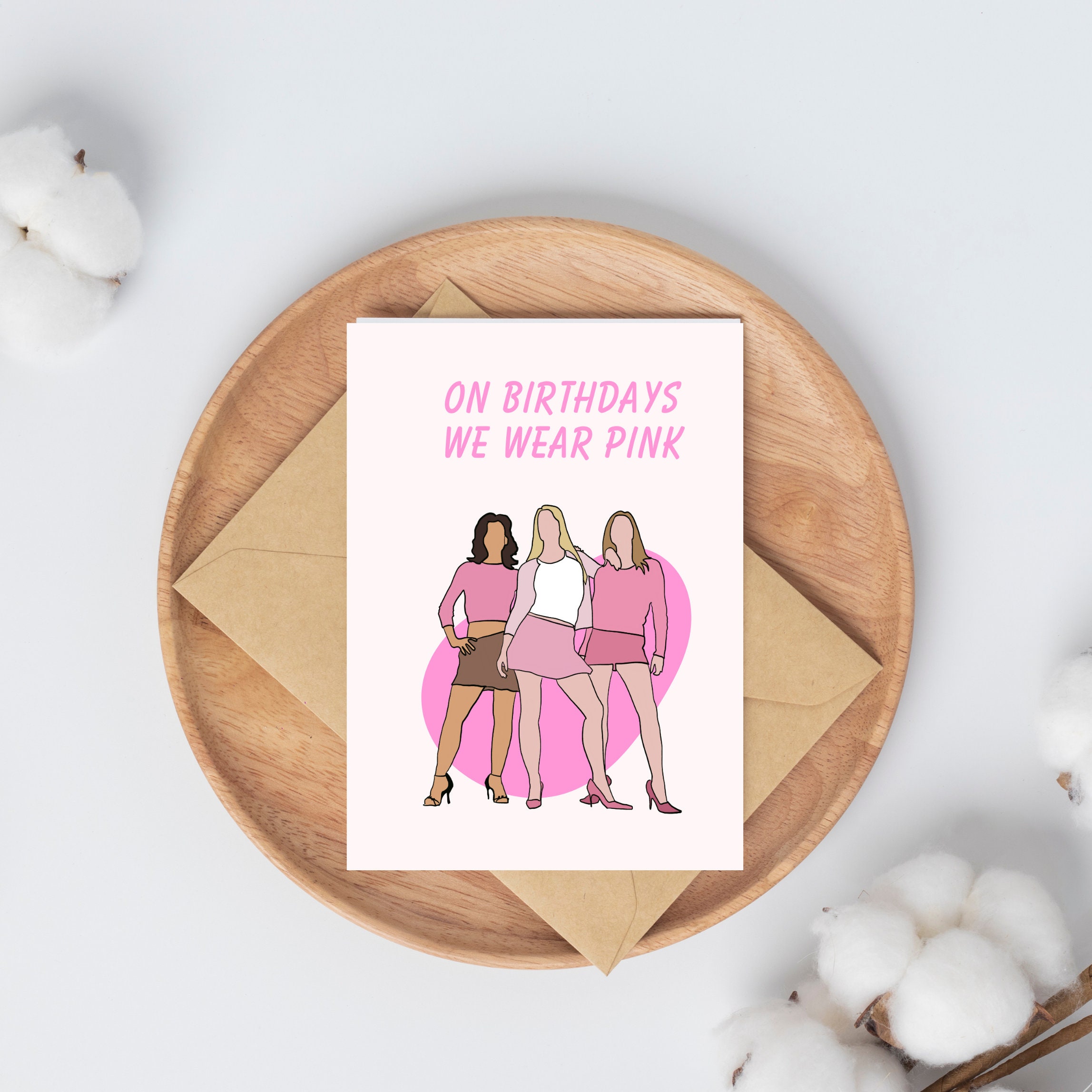 Printable Birthday Card Mean Girls Birthday Celebration Instant ...