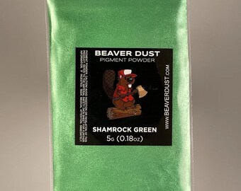 Mica Powder - Shamrock Green -  Mica Powder For Epoxy Resin, Candle Making, Soap Making, Make up, Bath Bombs, Nail Art and Much More