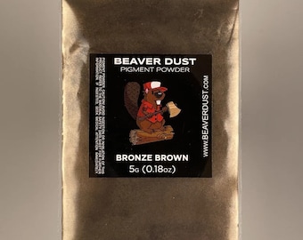 Mica Powder - Bronze Brown - Mica Powder For Epoxy Resin, Makeup, Candle Making, Soap Making, Nail Art and Much More