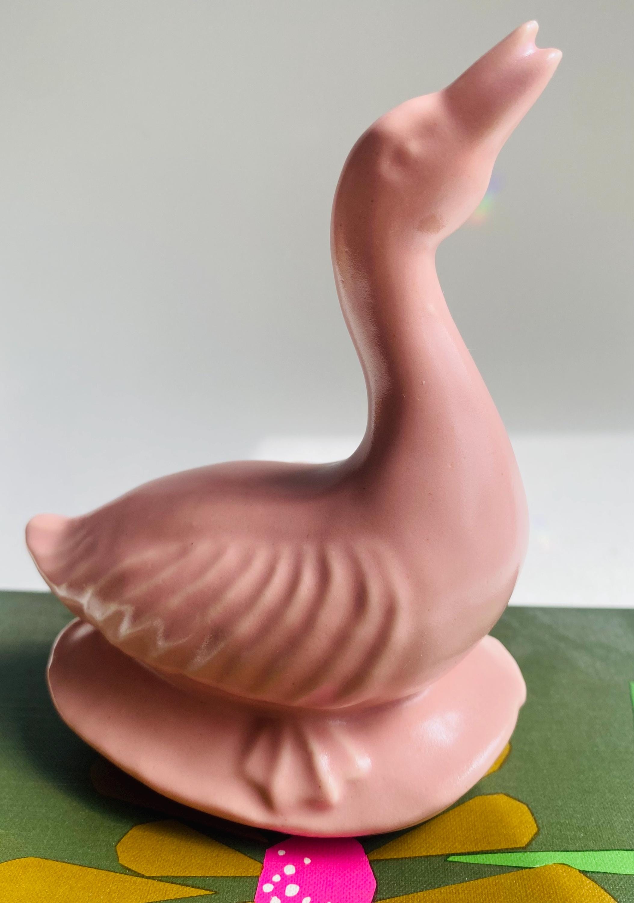 ヴィンテージ アビンドン セラミック製アヒルの置物（ピンク）寝室