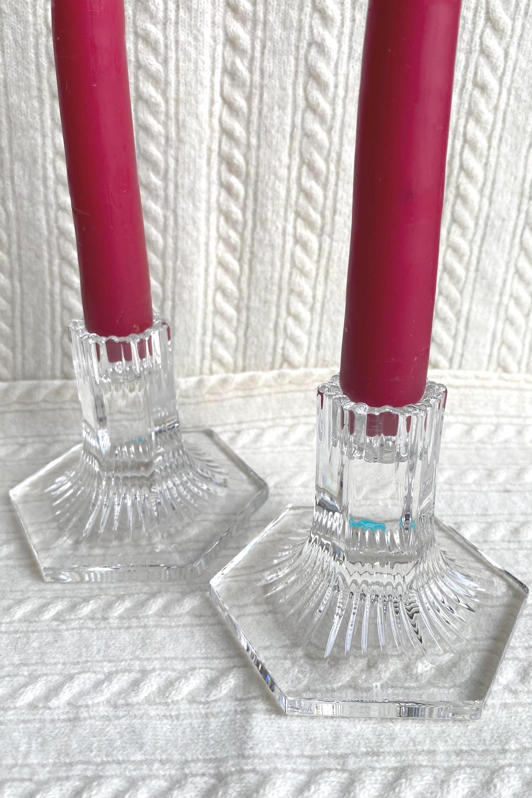 Tiffanys and Co Crystal Candle Holders - Etsy