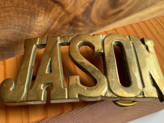 Buy Vintage 70s JASON Brass Belt Buckle Online in India - Etsy
