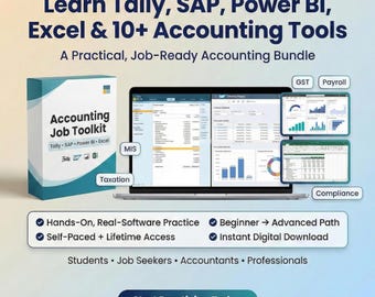 10 Accounting Courses | Tally + SAP + Excel + Power BI Training | Bookkeeping Course | Finance Skills | Job Ready Accounting Course