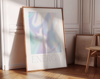 Poster di Aura spirituale: Arte dell'anima scaricabile Mente Corpo Anima Stampe digitali Chakra Aura Arte della parete digitale Camera estetica Arte spirituale Zen