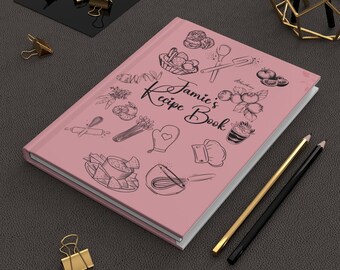 Personalized Cooking Journal, Recipe Book, Custom Cookbook, Personalized Name Recipe Book Family Cook Book, Family Chef, Cooking Journal