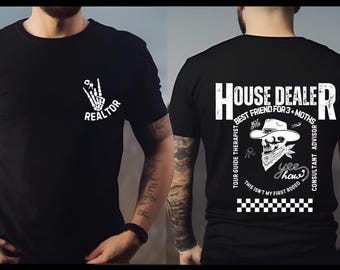 Camiseta de agente inmobiliario, camiseta de bienes raíces, camiseta con la definición de agente inmobiliario, camisetas divertidas de marketing inmobiliario, camiseta de agente inmobiliario, nuevo agente inmobiliario