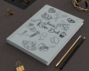 Personalized Cooking Journal, Recipe Book, Custom Cookbook, Personalized Name Recipe Book Family Cook Book, Family Chef, Cooking Journal