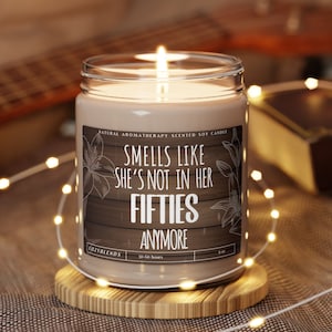 60th Birthday Gift Funny Candle Sixtieth Birthday Gift for Her Sixties Era Sixty Years Old Turning 60 image 1
