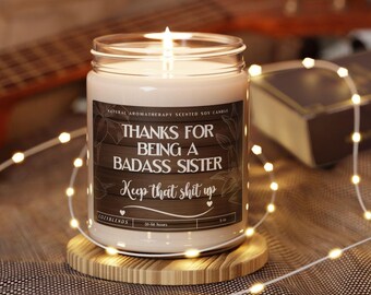 Sister Gift From Sister, Sister Candle, Sister Gift, Sister Birthday Gift, Gift For Sister, Funny Sister Candle, Funny Sister Gift