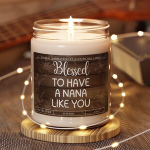 Nana Gifts, Grandma Candle, Birthday Candle, New Nana Gifts, Best Grandmother Gift Candle, Nana Candle, Gift from Grandkids Bild 1