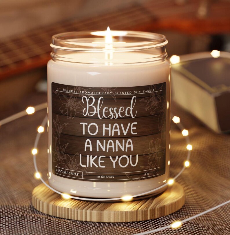 Nana Gifts, Grandma Candle, Birthday Candle, New Nana Gifts, Best Grandmother Gift Candle, Nana Candle, Gift from Grandkids Bild 1