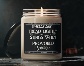Regalos Escorpio, Vela de Astrología, Vela Escorpio, Regalos del Zodíaco, Vela de Cumpleaños, Regalos para Novia, Signos de Astrología, Vela Personalizada