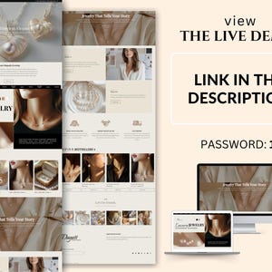 Jewelry Shopify Theme 2.0, Jewelry theme, luxury shopify template, shopify, elegant shopify theme, clean shopify theme, luxury web design, clean shopify design