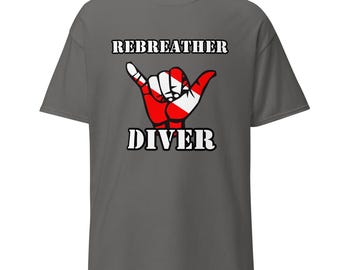 Rebreather-T-shirt voor scubaduiker
