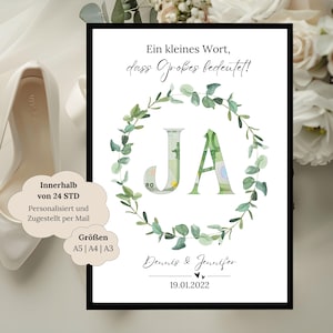 Geldgeschenk Hochzeit | Digitales Hochzeitsposter | DIY Geschenk für das Brautpaar | Hochzeitsgeschenk Geld | personalisiertes Geldgeschenk
