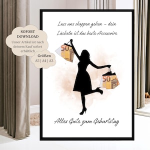 Cash gift for best friend&#39;s birthday | Creative gift for shopping queen | Birthday gift for woman | Gift idea for mother and daughter