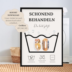 Geldgeschenk zum Geburtstag | Schonend Behandeln 60 Jahre | Kreatives Geschenk Geld | Geburtstagsgeschenk | Geschenkidee Geld Verpacken