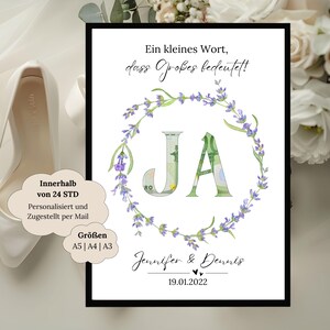 Geldgeschenk Hochzeit | Digitales Hochzeitsposter | DIY Geschenk für das Brautpaar | Hochzeitsgeschenk Geld | personalisiertes Geldgeschenk