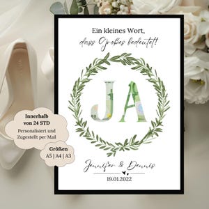 Geldgeschenk Hochzeit | Digitales Hochzeitsposter | DIY Geschenk für das Brautpaar | Hochzeitsgeschenk Geld | personalisiertes Geldgeschenk