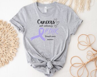 Cancer tee, stomach cancer awareness, cancer warrior t-shirt, cancer survivor, cancer support, cancer awareness shirt