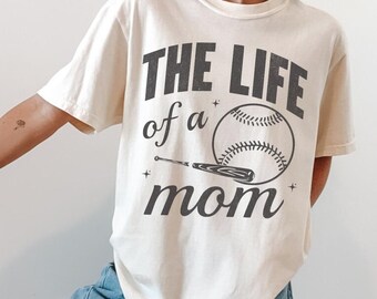 Comfort Colors baseball mom shirt, Gift for baseball mama