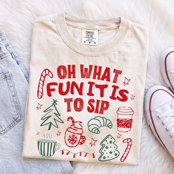 Winter hot cocoa shirt, Comfort Colors coffee lover holiday tee, Funny Christmas coffee t-shirt