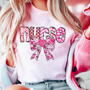 Valentine&#39;s nurse Comfort Colors® shirt, Valentine&#39;s day gift for nurse