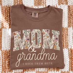 Camisa de abuela con colores personalizados y cómodos, regalo para el Día de la Madre, idea de regalo para la abuela