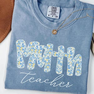 Comfort Colors math teacher shirt, Teacher appreciation gift, Gift ideas for teacher, Teacher back to school tee