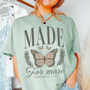 Bible verse Christian shirt for women, Comfort Colors Christian tee, Religious gift for friend