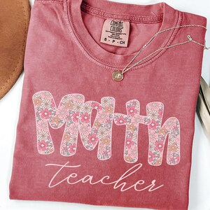 Comfort Colors math teacher shirt, Teacher appreciation gift, Gift ideas for teacher, Teacher back to school tee