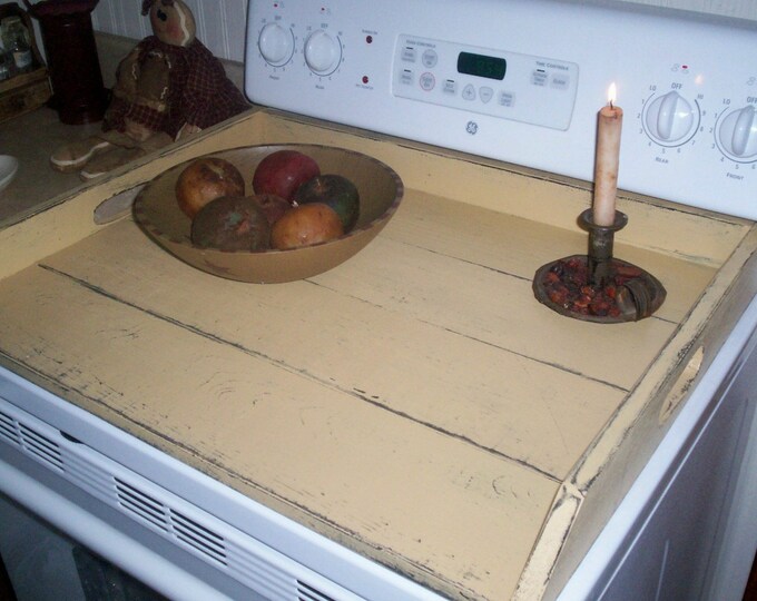 Primitive Early 3 Sided Breadboard Stove Top Cover Etsy