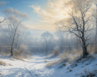 Richscapes Winter Landscape Digital Print  #14 (66.5in x 44.5in - 4992 x 3329 pixels  Ratio: 3x2 )