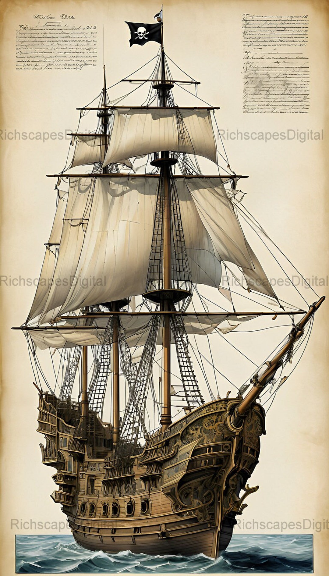 Richscapes Sailing Ships Digital Print 10