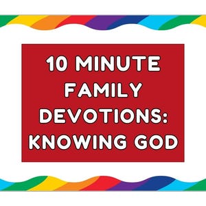 TARJETAS DEVOCIONALES FAMILIARES DE 10 MINUTOS - Conociendo a Dios (20 Devocionales).