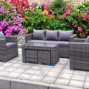 Preloved rattan garden sale furniture