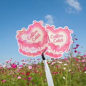 Pegatina personalizada para tarta, troquelada, regalo para diario basura, pegatina con nombre, pastel coqueto, pegatina personalizada para Kindle, calcomanía impermeable