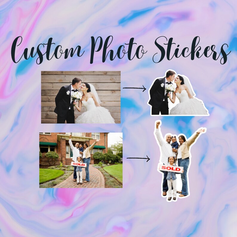 Custom Photo Sticker, Personalized Sticker, Custom Stickers, Water ...