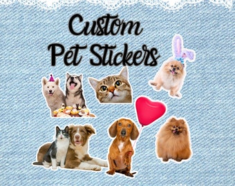 Custom Photo Sticker, Personalized Sticker From Photo, Custom Pet Sticker, Dog Face Sticker, Funny Face Sticker, Unique Gift Idea