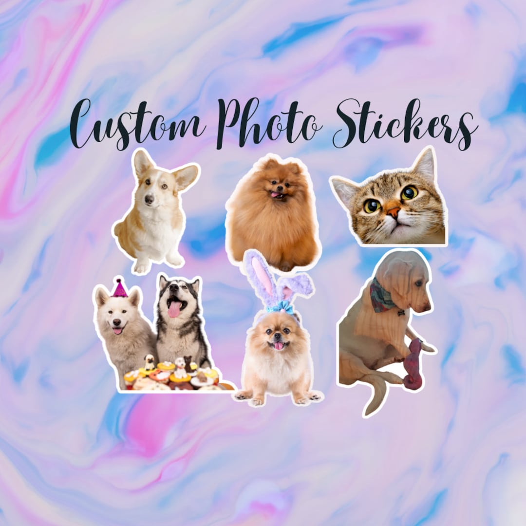 Custom Photo Sticker, Personalized Sticker, Custom Stickers, Water ...