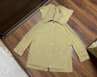 Vintage Miu Miu light zip hood parka jacket Size 44