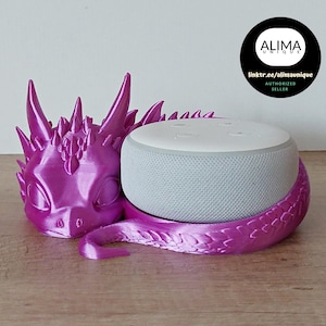 Baby Drache kompatibel für Alexa Echo-Dot-3 - erhältlich in verschiedenen Farben - ca.20 cm - hochwertiger 3D-Druck - verspieltes Design