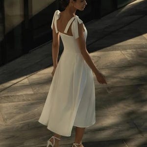 white christmas dresses Berylove Women Dark Blue Bridesmaid Dress Square Neck Chiffon Long Sleeves Sheath Long Wedding Guest Dress with Slit, Dark Blue / Custom main image 0